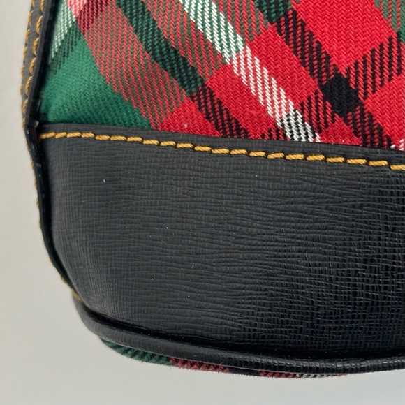 Dooney & Bourke Tartan Plaid Tote in Red, Green, Blue - Picture 10 of 16